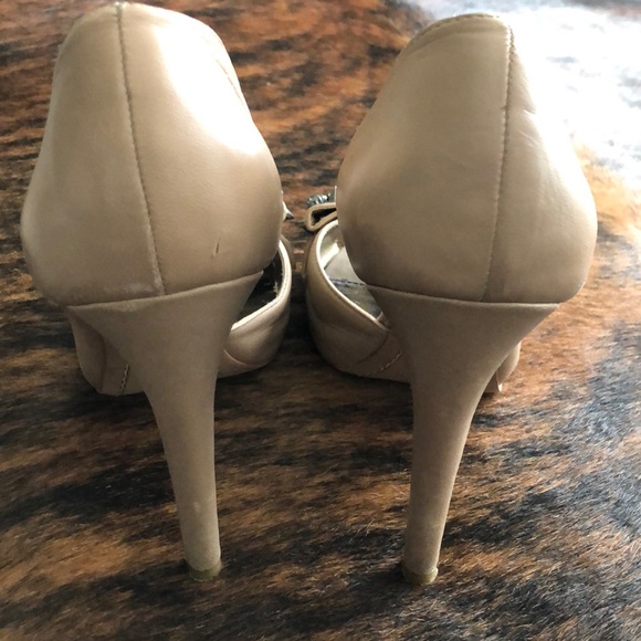 Tan Bedazzled Sam Edelman Heels - Picture 3 of 5